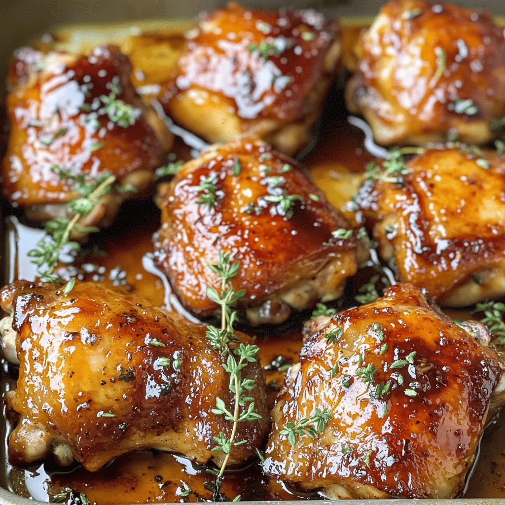 Sweet &#038; Tangy Balsamic Glazed Chicken Thighs