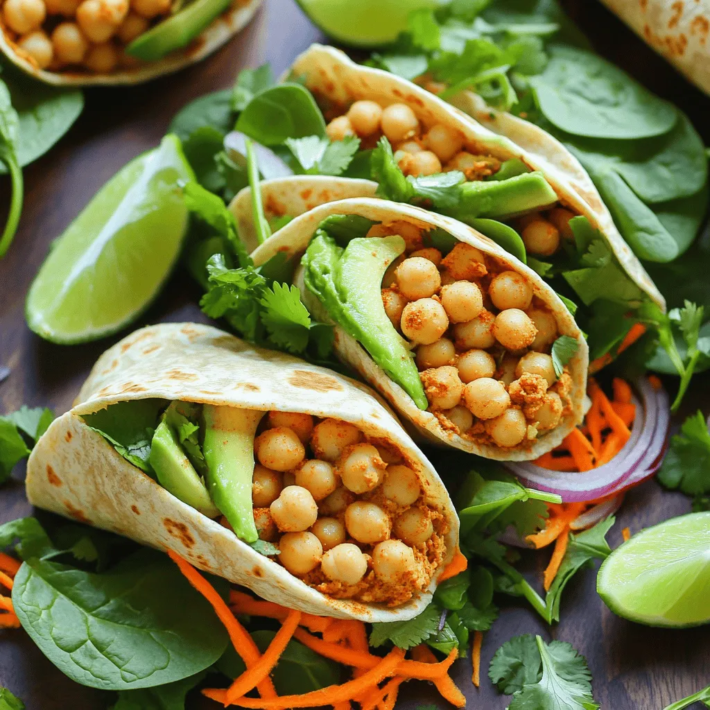 Spicy Chickpea Wraps Flavorful and Easy Recipe