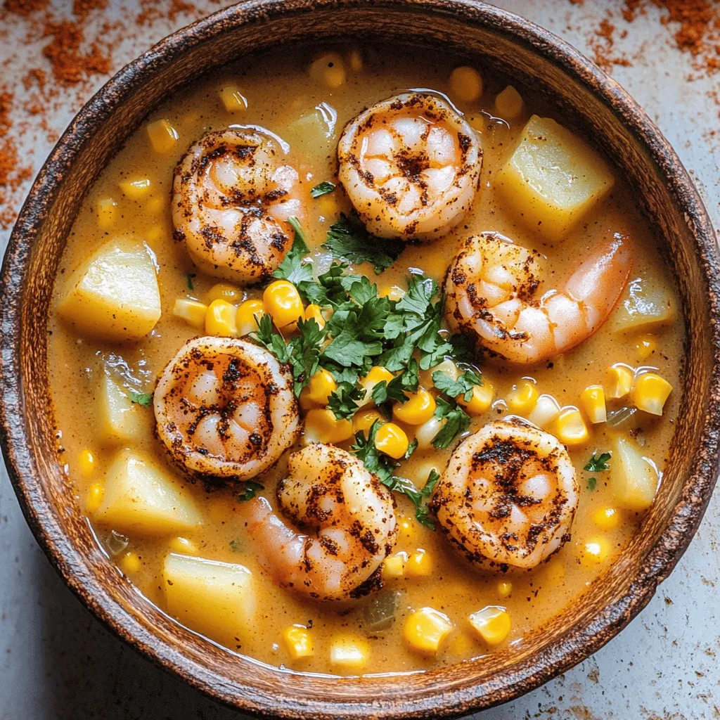 Smoky Blackened Shrimp and Sweet Corn Chowder: A Flavorful Comfort Bowl