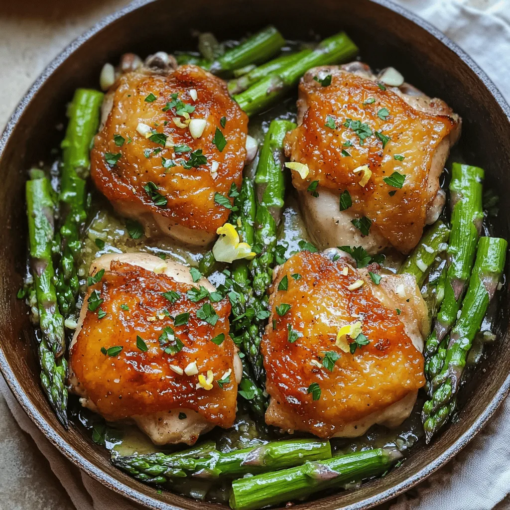 One-Pan Garlic Chicken and Asparagus Flavorful Dish