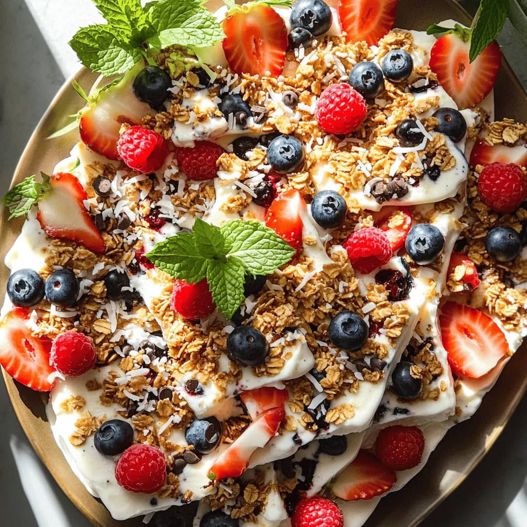 Frozen Yogurt Bark Refreshing and Easy Snack Idea