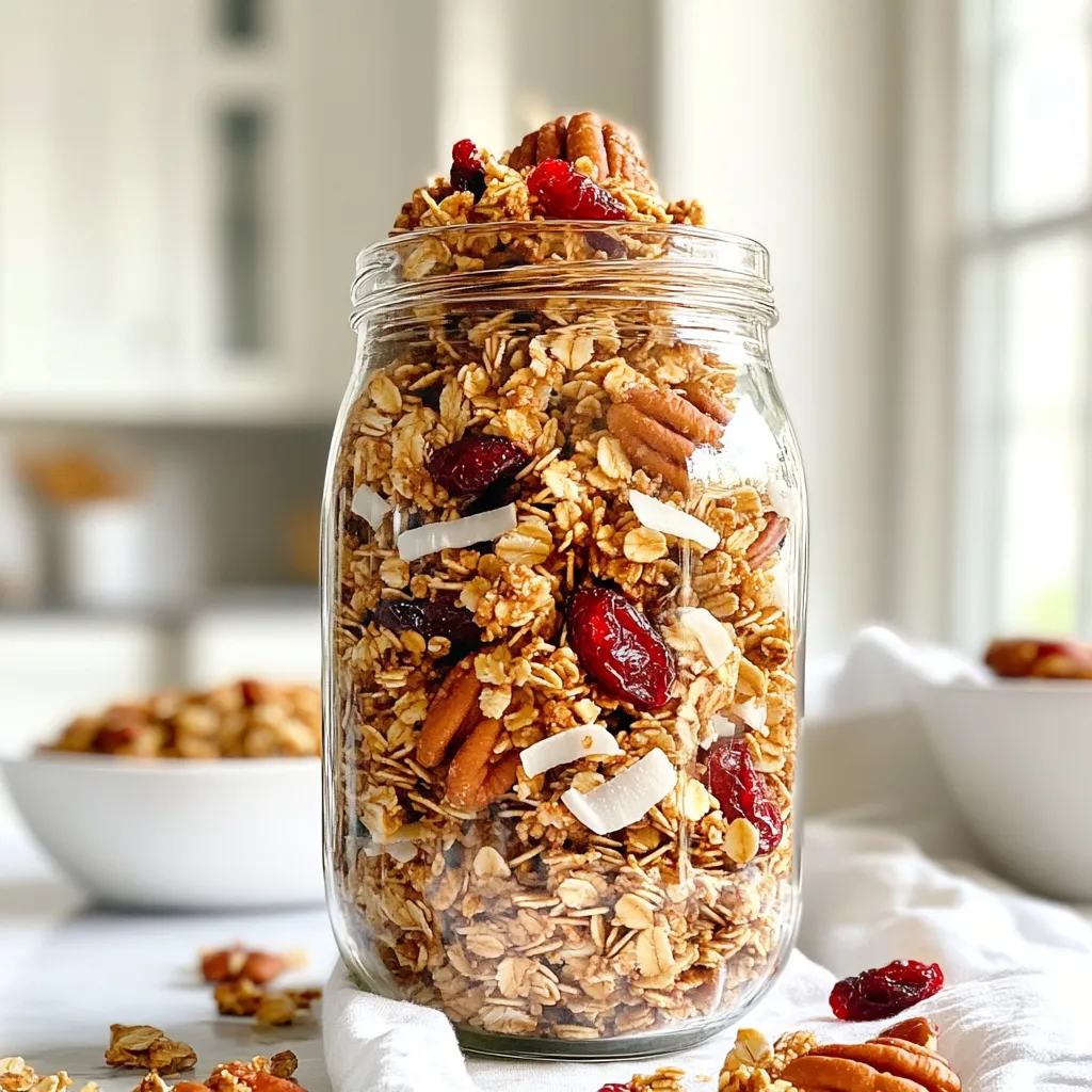 Cranberry Pecan Granola Deliciously Crunchy Recipe