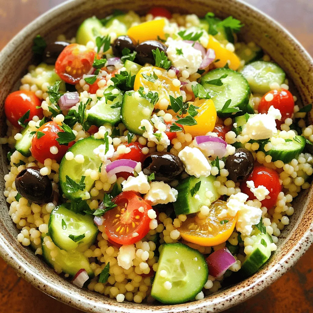 Mediterranean Couscous Salad Fresh and Flavorful Dish