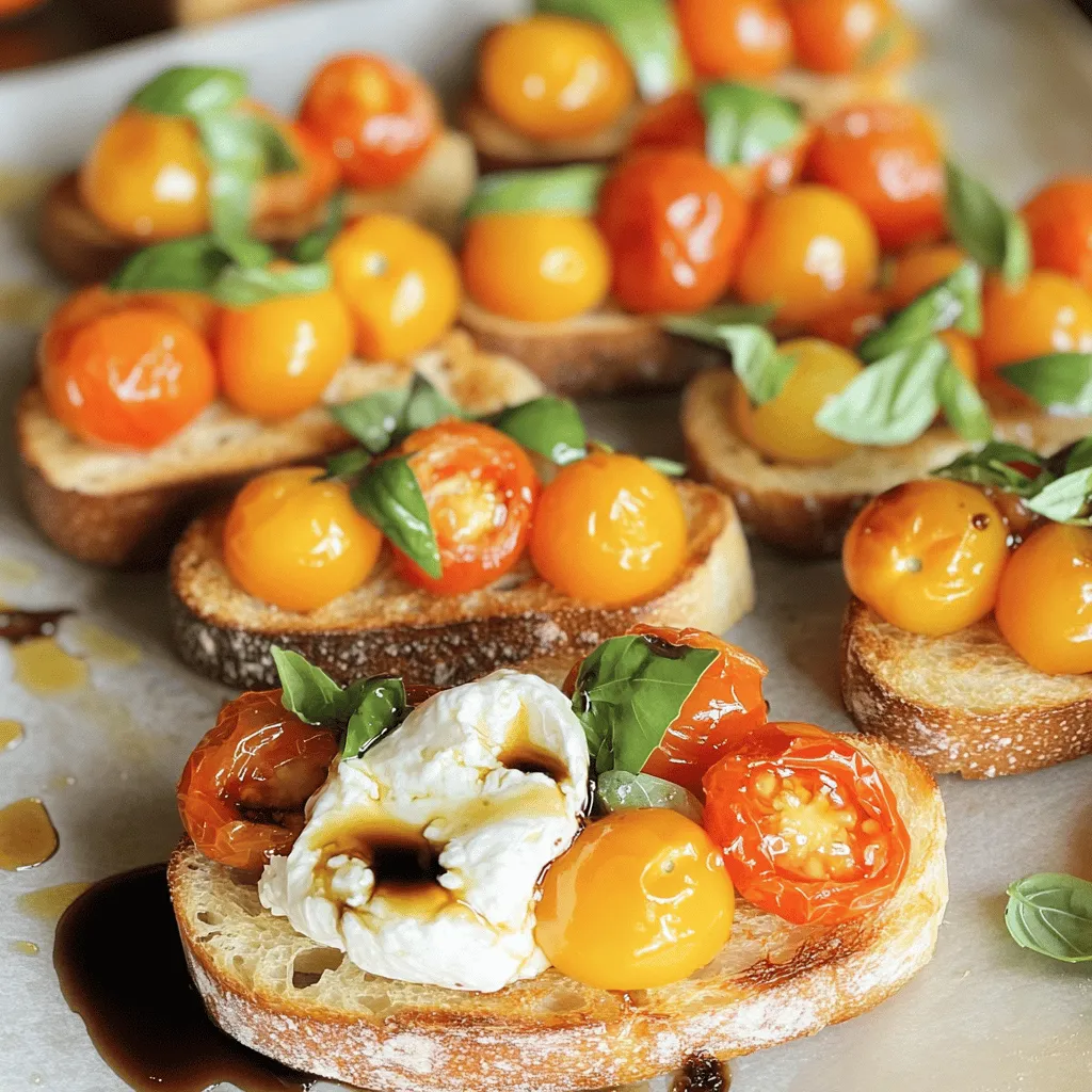 To make a tasty burrata bruschetta, you need a few simple ingredients. Here’s what you will need: