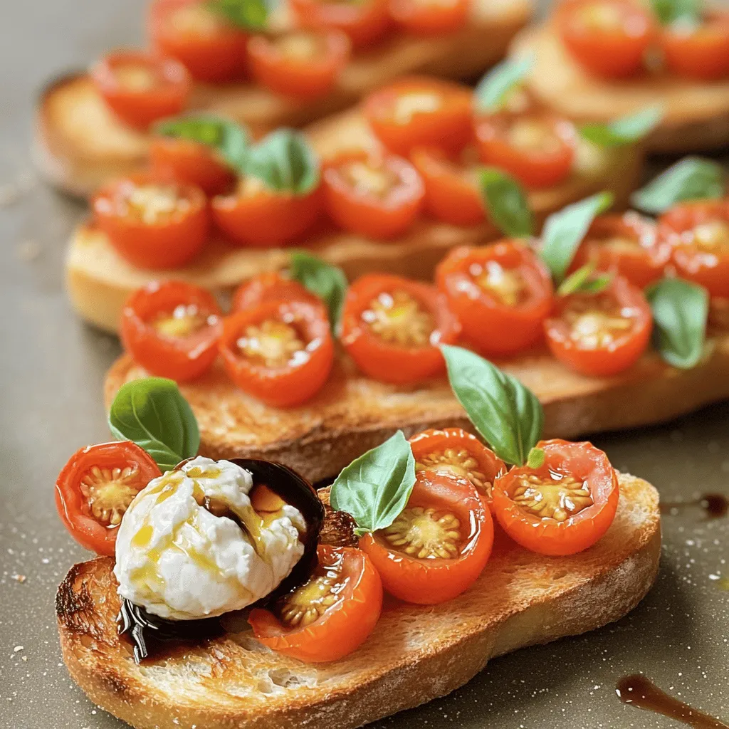 Burrata Bruschetta Fresh and Flavorful Appetizer
