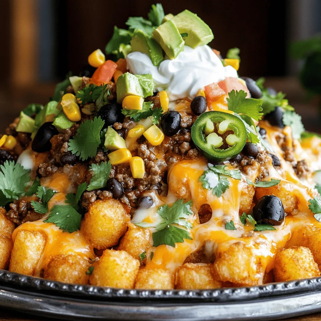 Loaded Tater Tot Nachos Flavorful and Fun Dish