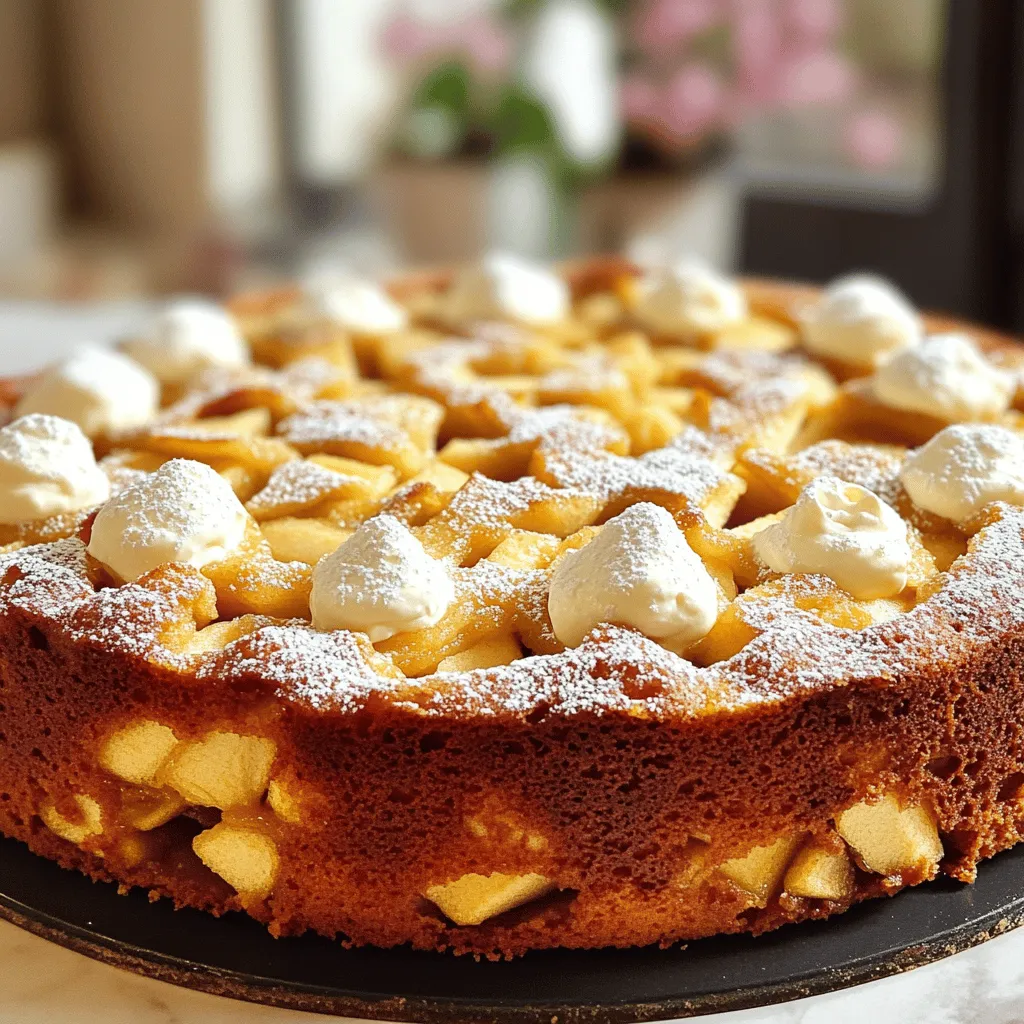 To make this tasty apple coffee cake, you need simple ingredients. Here is what you will need: