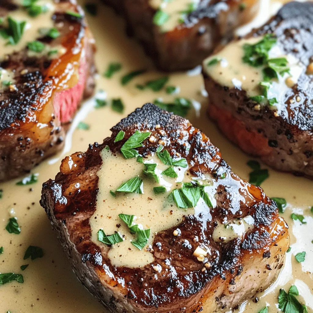 To make the irresistible steak with haunted bourbon garlic cream sauce, you need a few key items. Let
