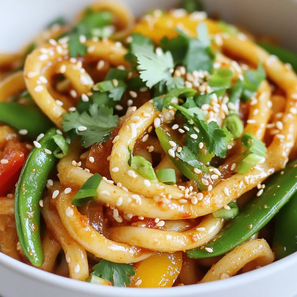 Spicy Garlic Udon Noodles Bold and Flavorful Recipe