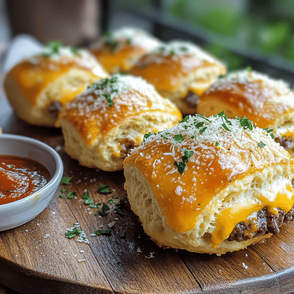 Irresistible Garlic Parmesan Cheeseburger Bombs Recipe