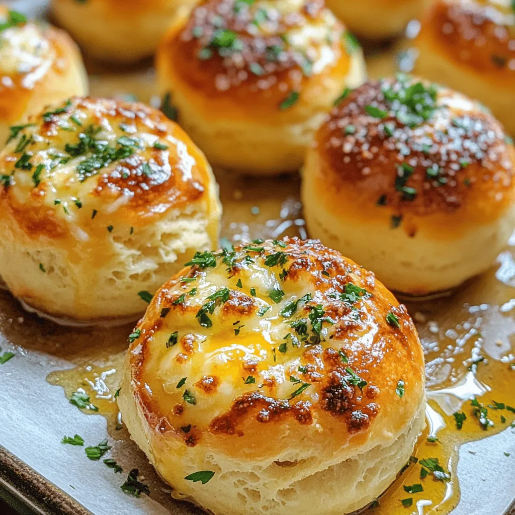 Indulge in Flavor: Cheese-Stuffed Garlic Butter Biscuit Bombs Recipe