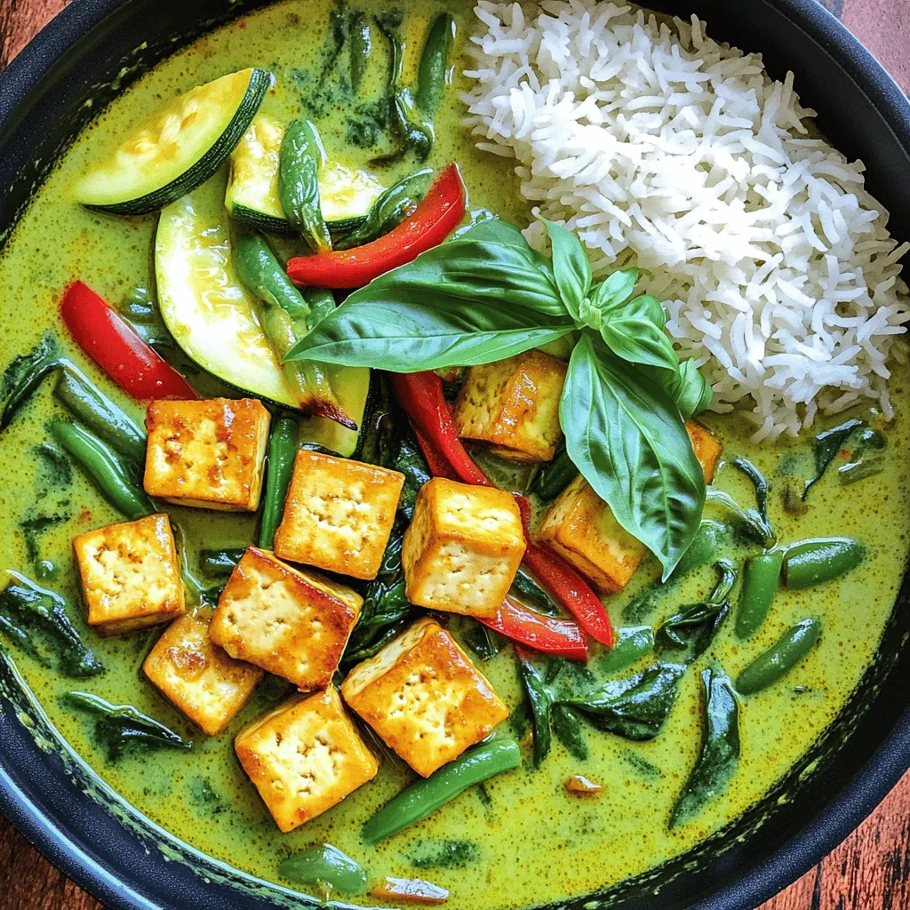 84. Thai Green Curry with Tofu Flavorful and Easy Meal