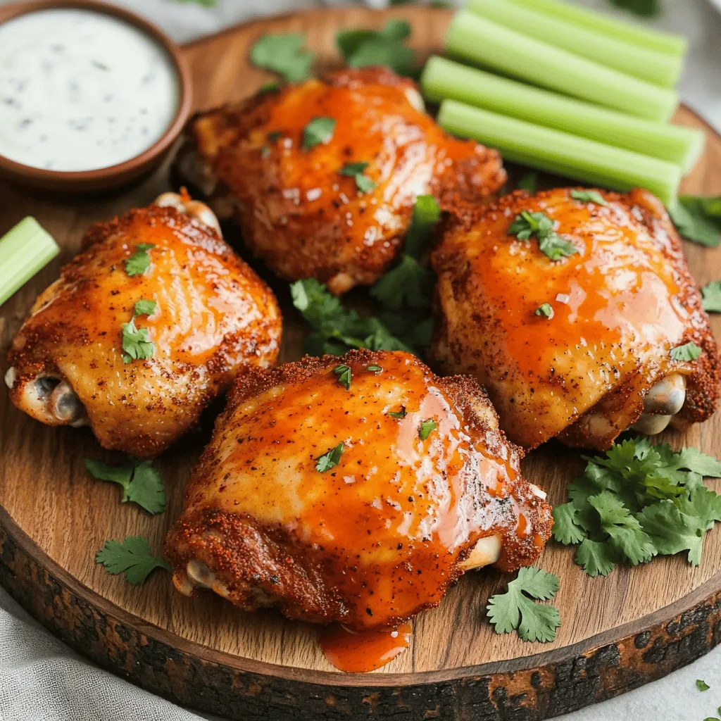 To make spice rubbed buffalo chicken thighs, you need a mix of bold flavors. The key ingredients include: