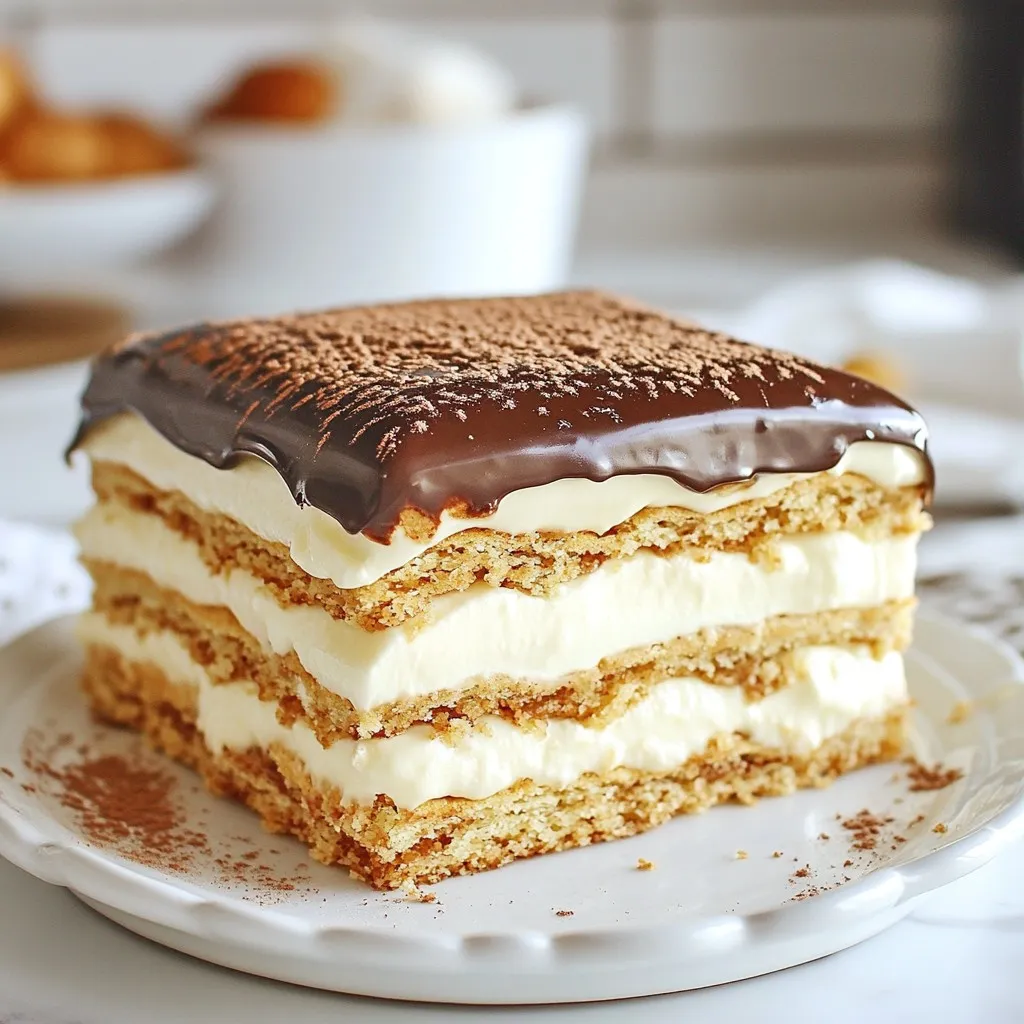 Eggnog Eclair Cake Delightful and Festive Dessert