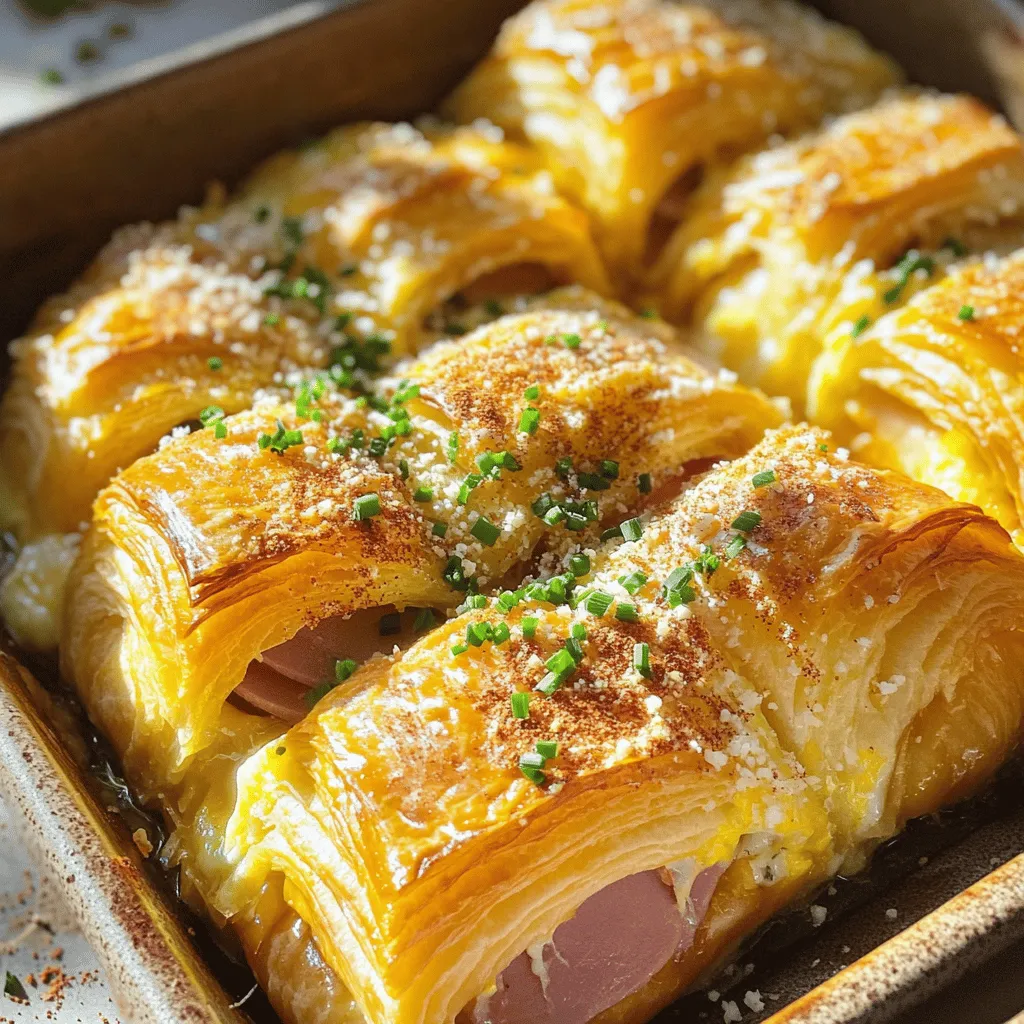 Ham and Cheese Croissant Bake Simple and Tasty Meal