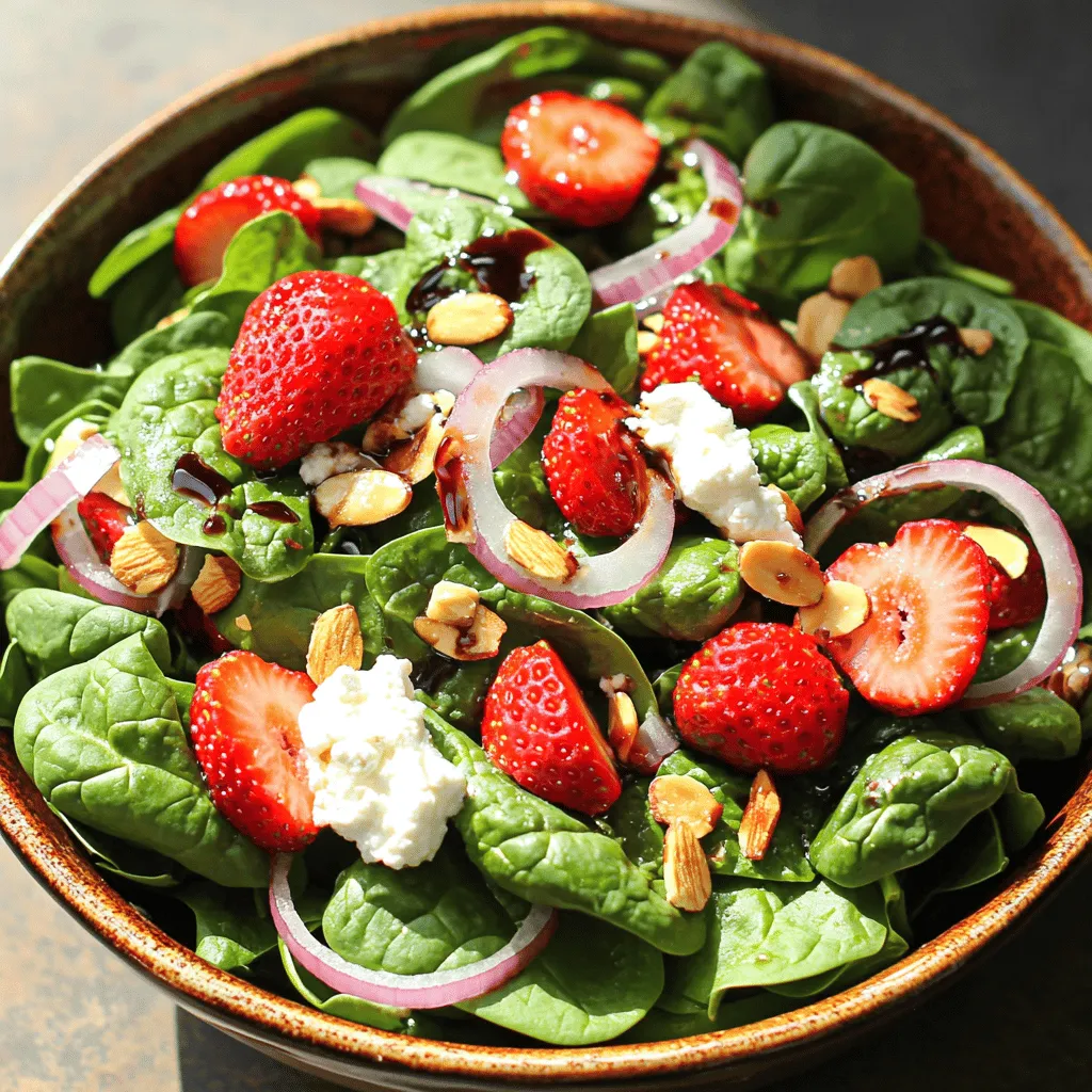 Quick Strawberry Spinach Salad Fresh and Easy Recipe