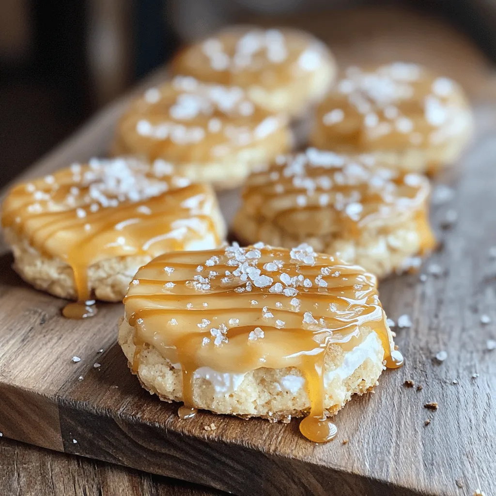 Copycat Crumbl Salted Caramel Cheesecake Cookies Recipe