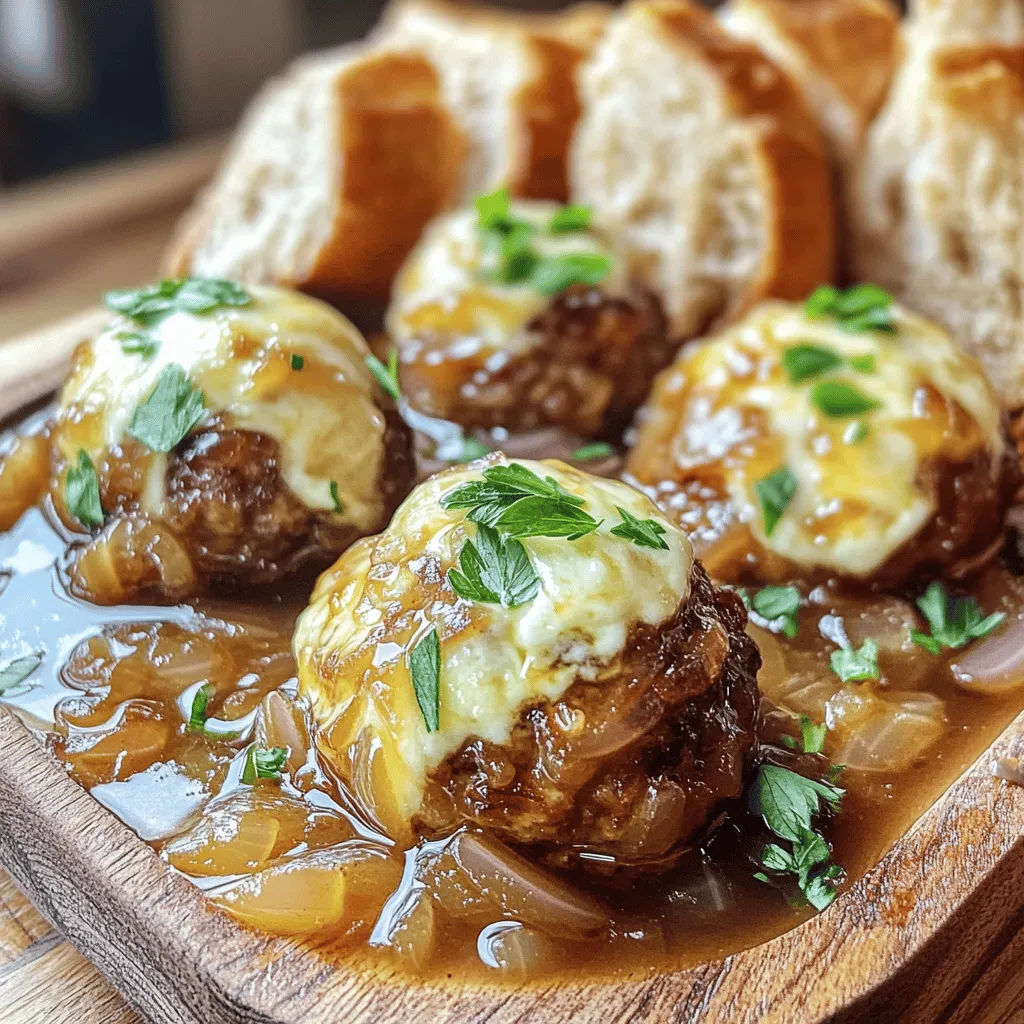 French Onion Meatballs: A Savory Delight