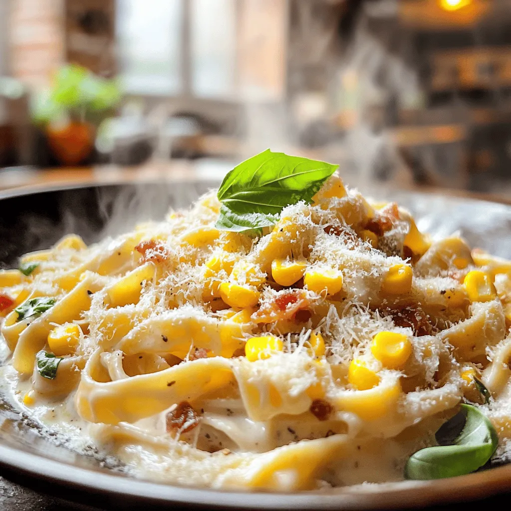 Parmesan Corn Bacon Pasta Recipe
