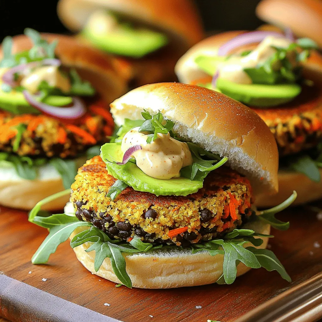 Spicy Black Bean Burger Sliders Flavorful and Easy Treat