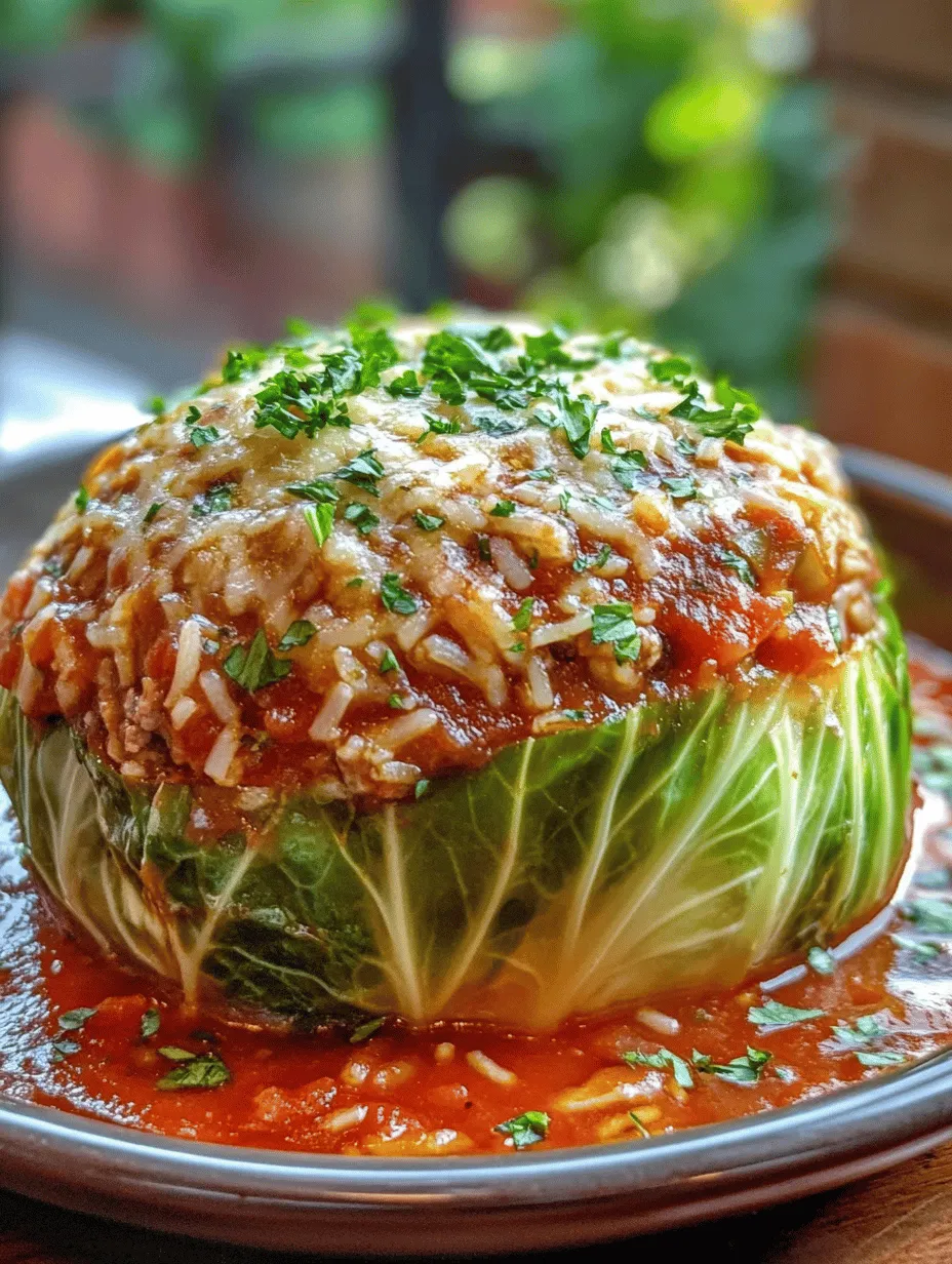 Meatball Stuffed Whole Cabbage Delight: A Wholesome Comfort Food