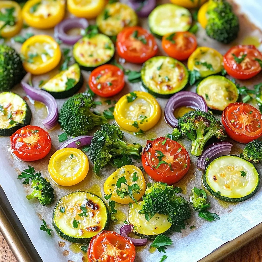 Lemon Garlic Roasted Veggies Flavorful and Simple Dish
