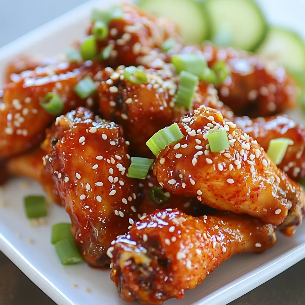 Spicy Korean Chicken Wings Flavorful and Easy Recipe