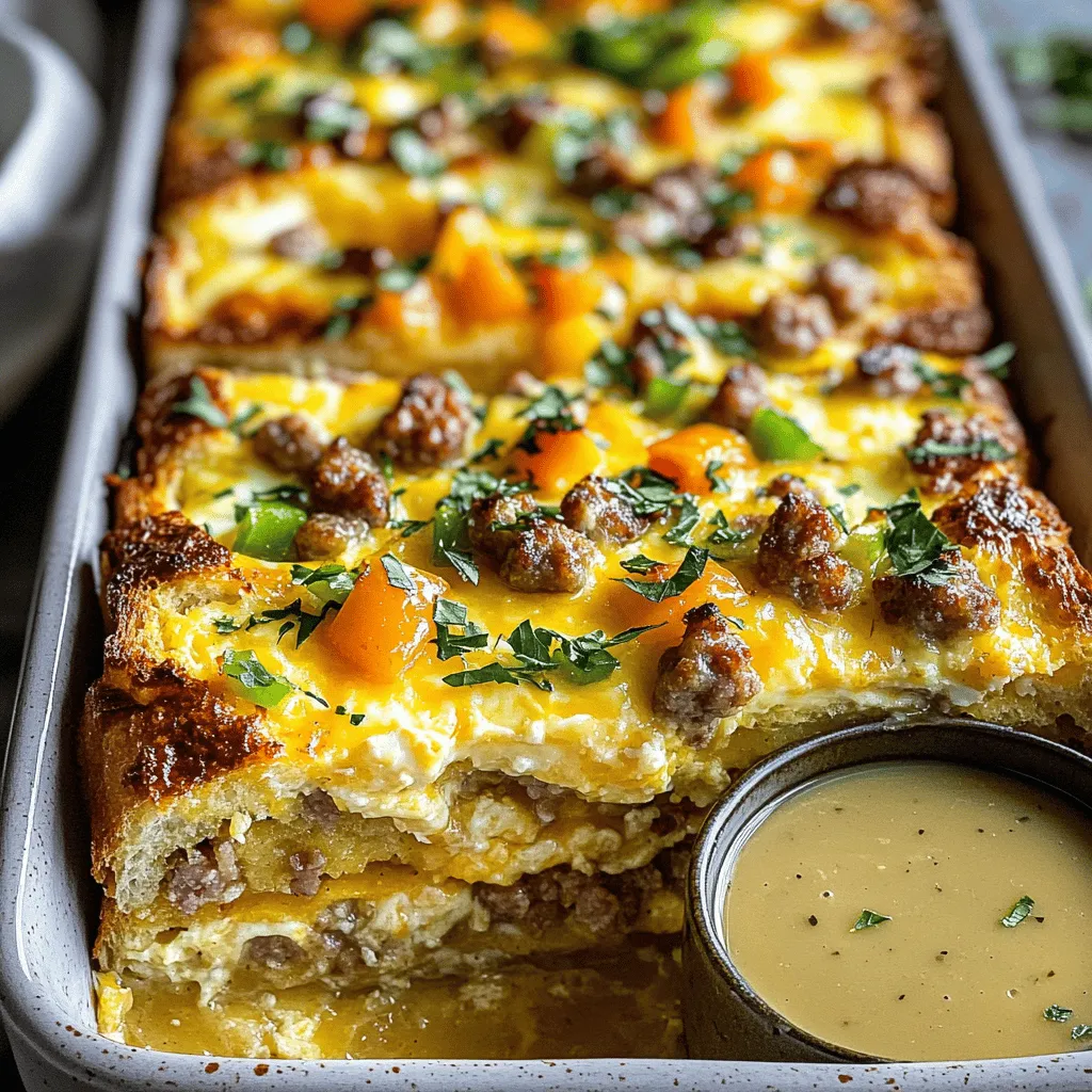 Fireman&#8217;s Overnight Breakfast Casserole With Country Gravy