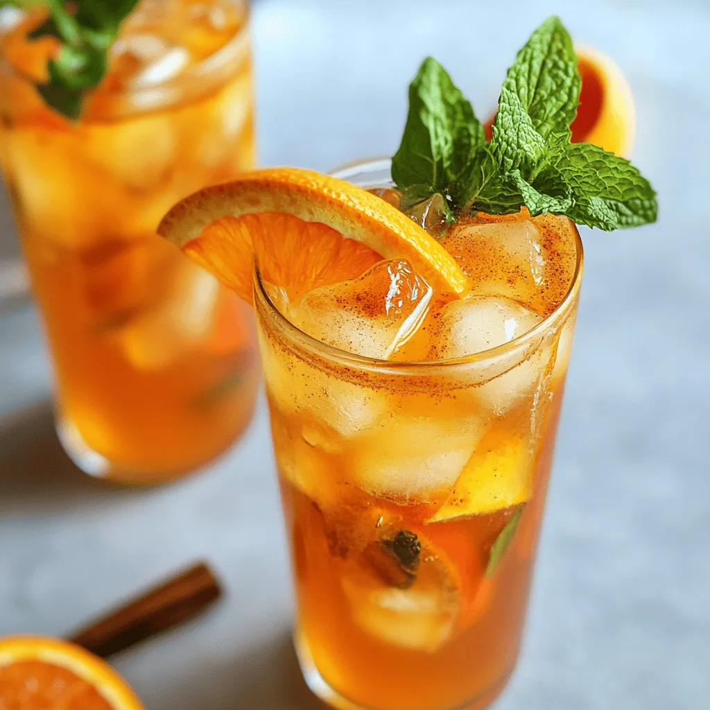 Easy Orange Cinnamon Iced Tea Recipe Refreshing Drink