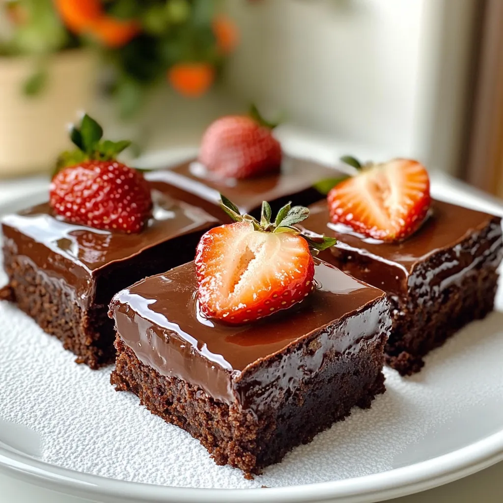 Chocolate Covered Strawberry Brownies Delightful Treat