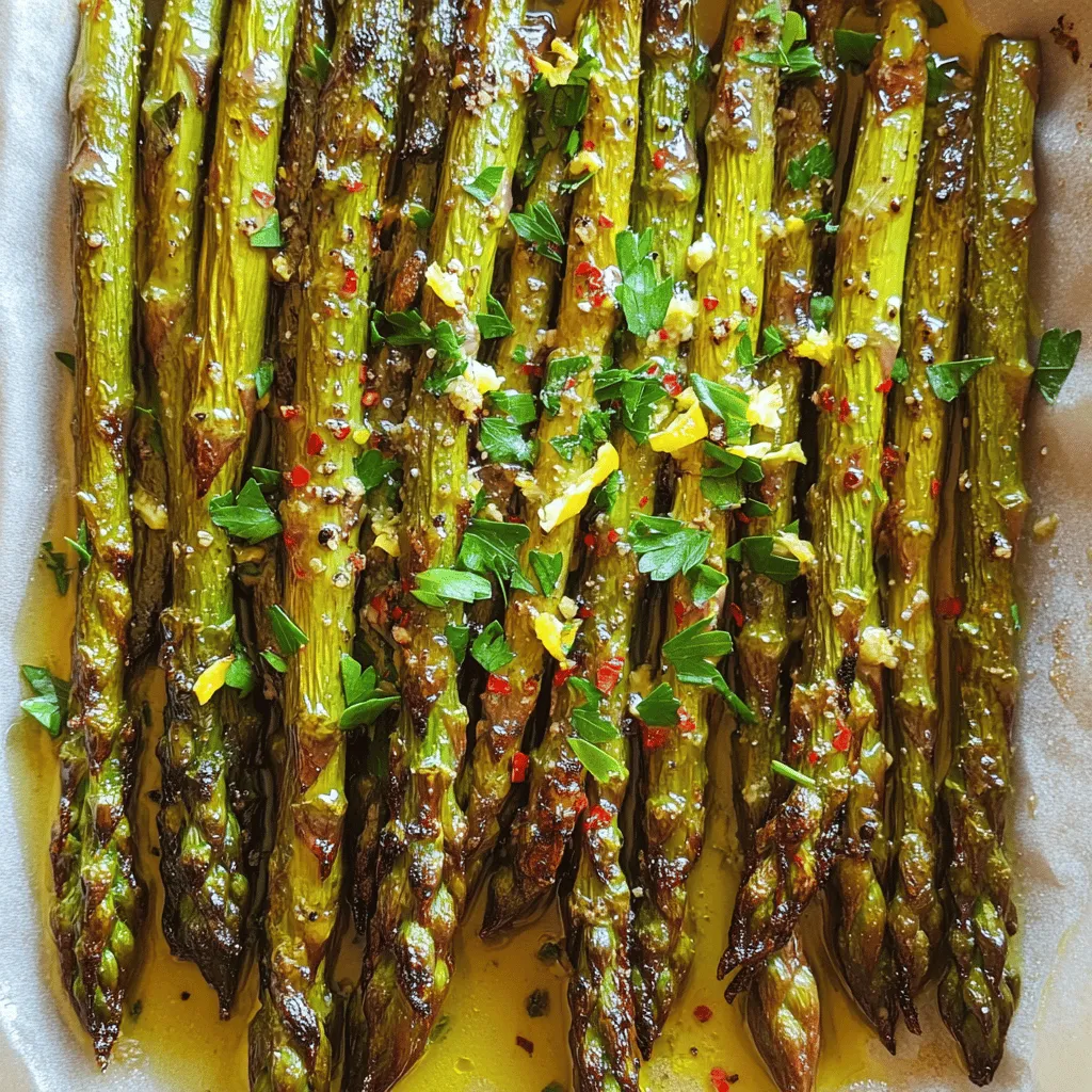 Lemon Garlic Roasted Asparagus Tasty and Simple Dish