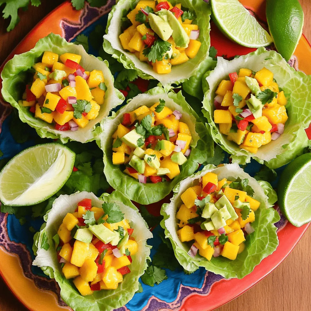 Mango Salsa Lettuce Cups Fresh and Flavorful Delight