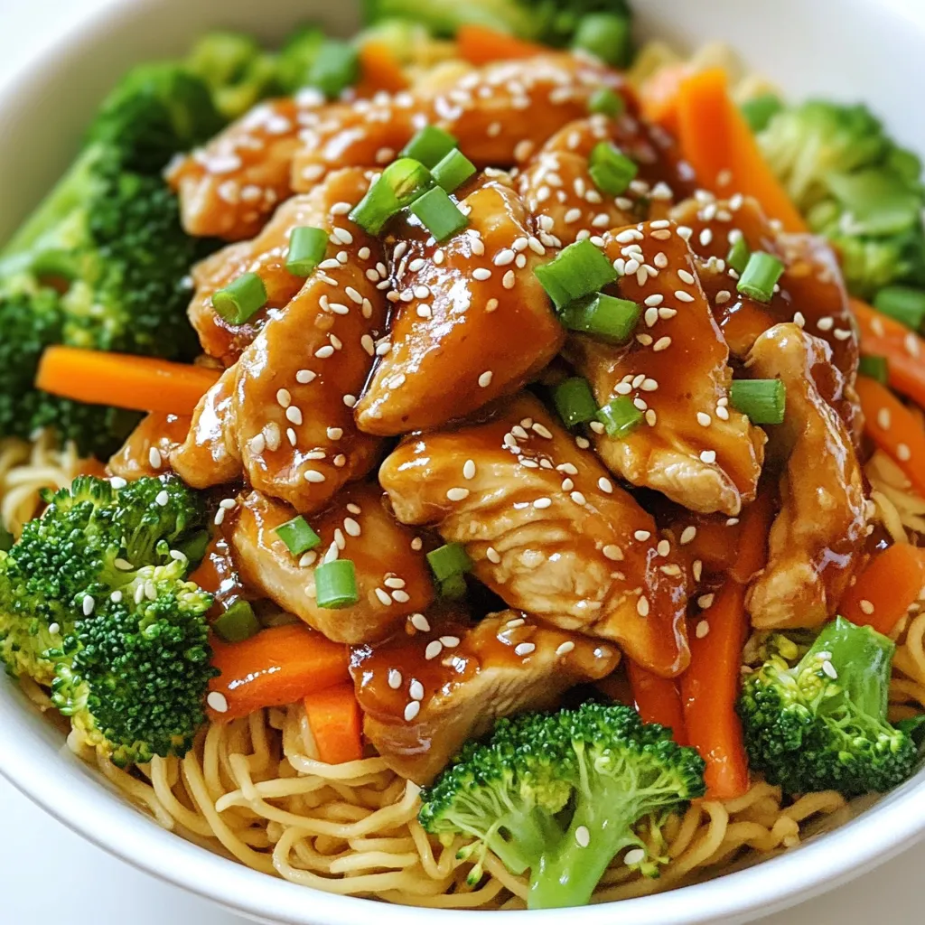 Sweet Teriyaki Chicken Noodles Flavorful and Easy Meal