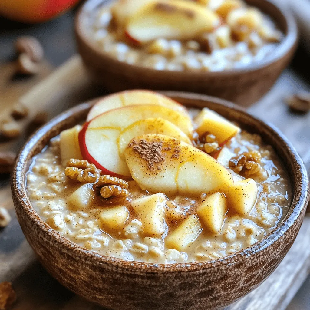 Slow Cooker Cinnamon Apple Steel Cut Oats Delight