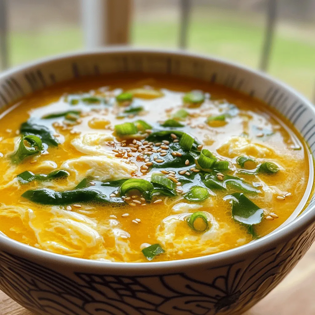 Silky Egg Drop Soup with a Zing: An Irresistible Comfort Dish