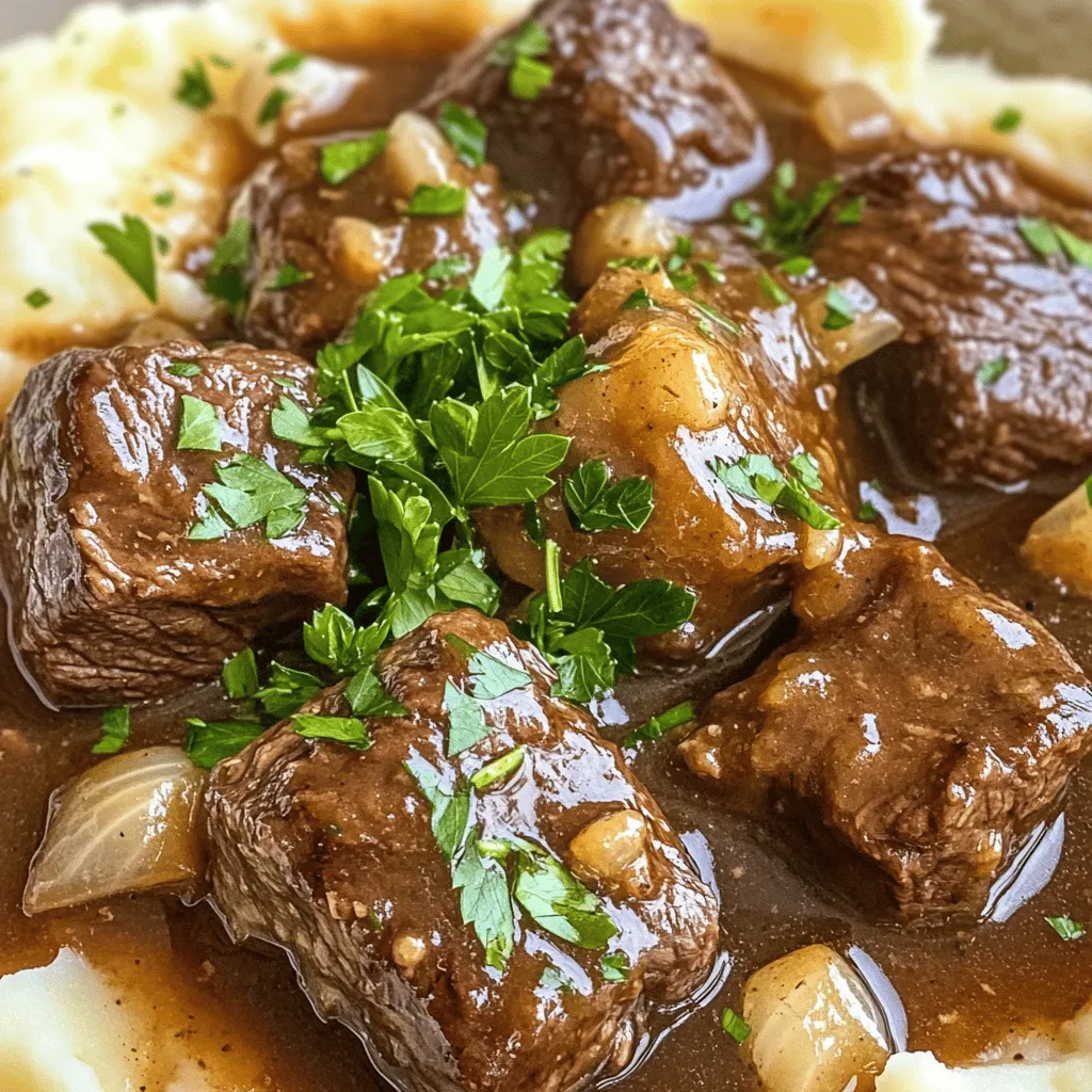 Savory Beef Tips with Gravy Quick and Easy Recipe