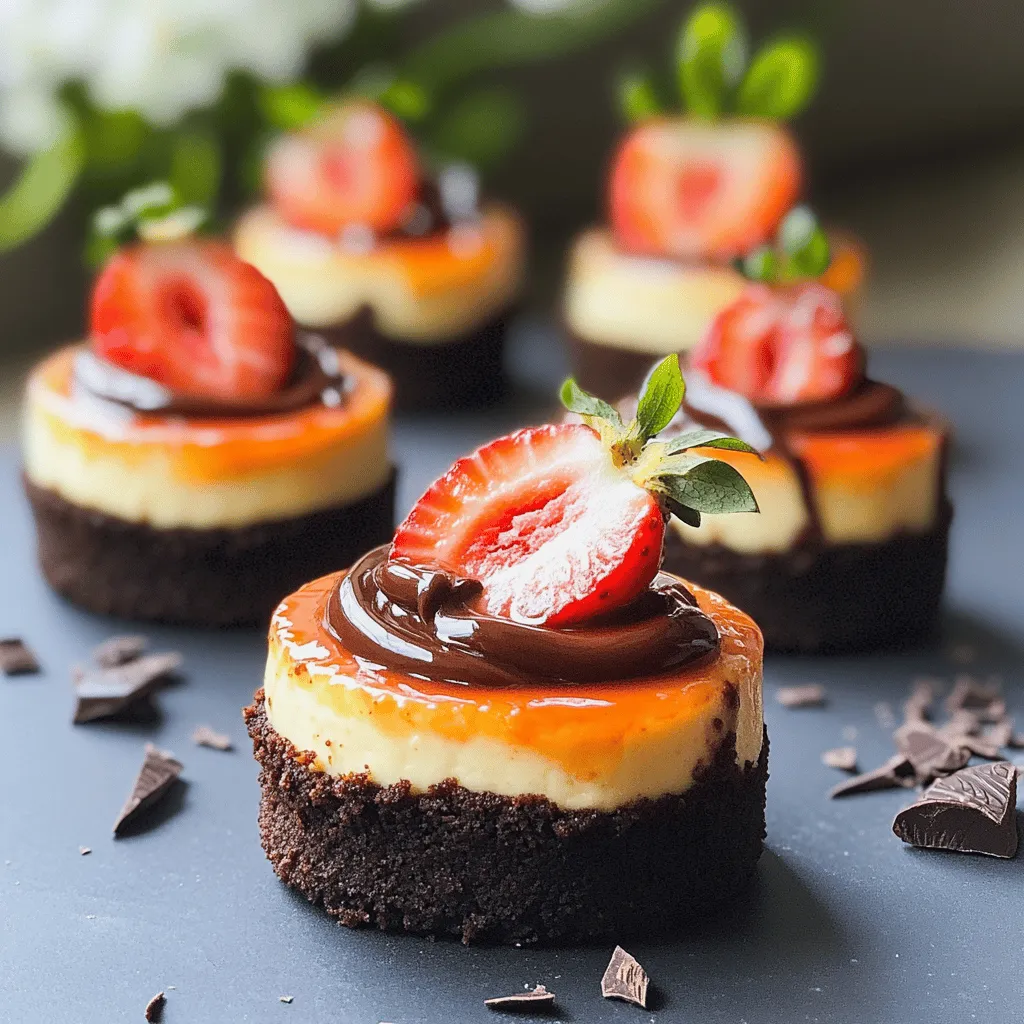 Chocolate Strawberry Mini Cheesecakes Irresistible Treat
