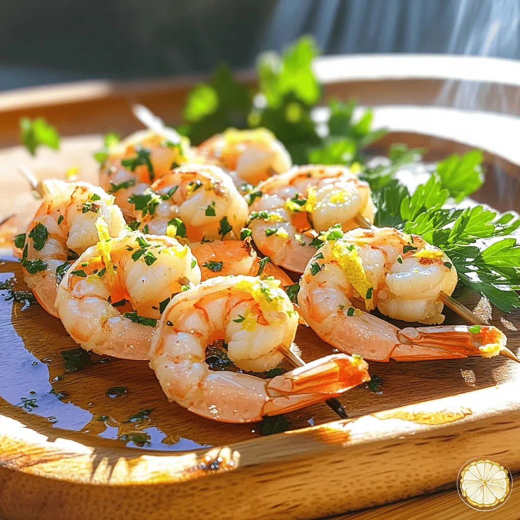 85. Grilled Lemon Herb Shrimp Flavorful and Simple Meal
