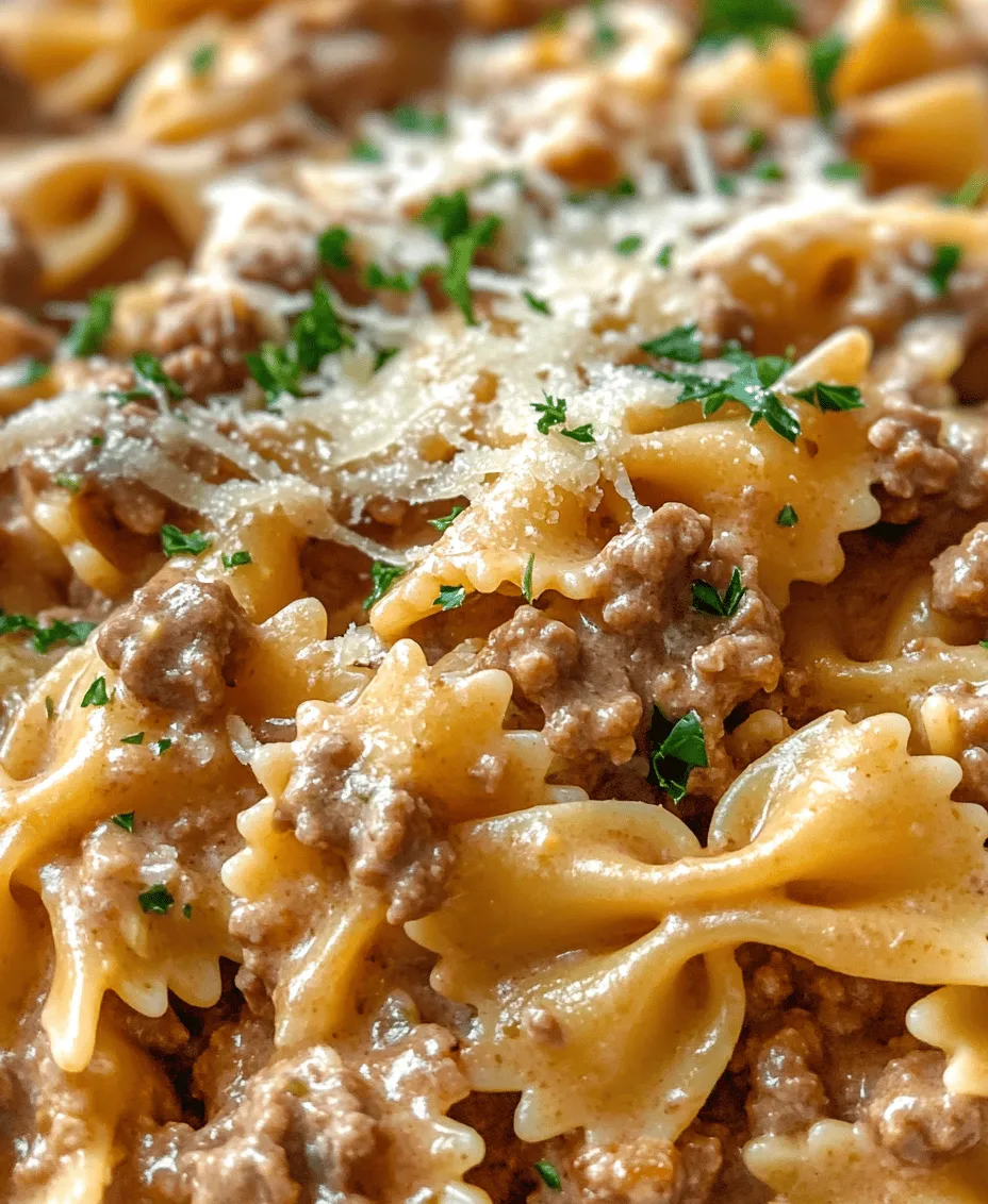 Creamy Beef and Bowtie Pasta is a dish that encapsulates the essence of comfort food. With its rich, velvety sauce enveloping the perfectly cooked bowtie pasta, every bite offers a satisfying blend of flavors that warms the heart and soul. This dish is not just a meal; it