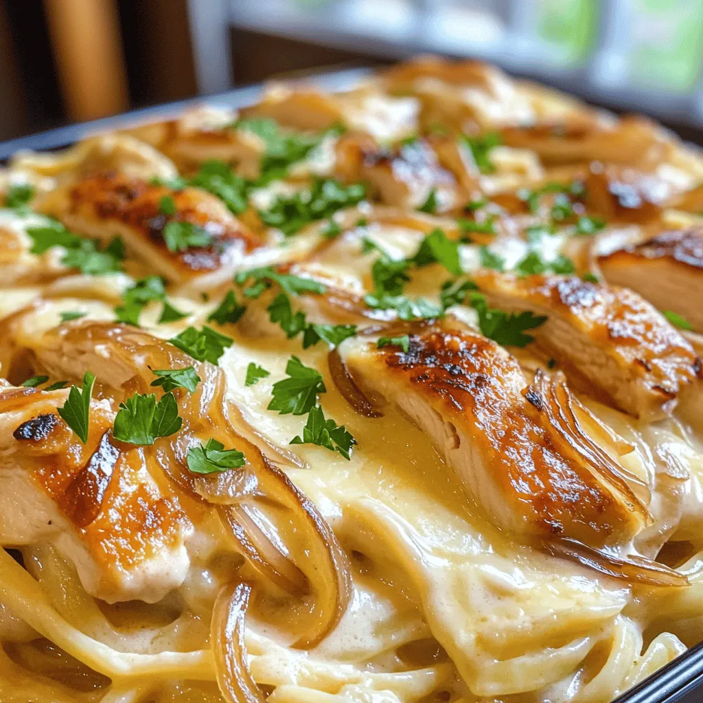 French Onion Chicken Pasta Delight: A Culinary Masterpiece