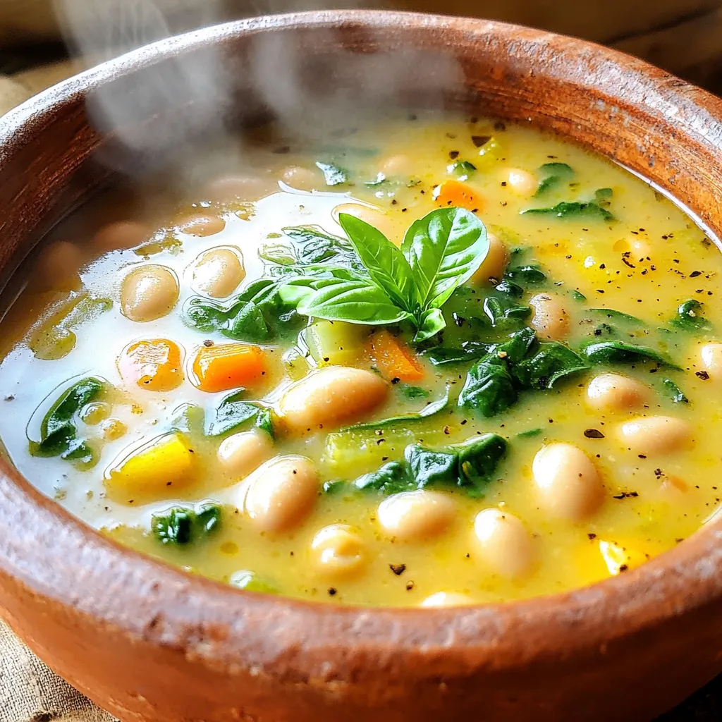 Slow Cooker Creamy Tuscan Bean Soup Simple Recipe