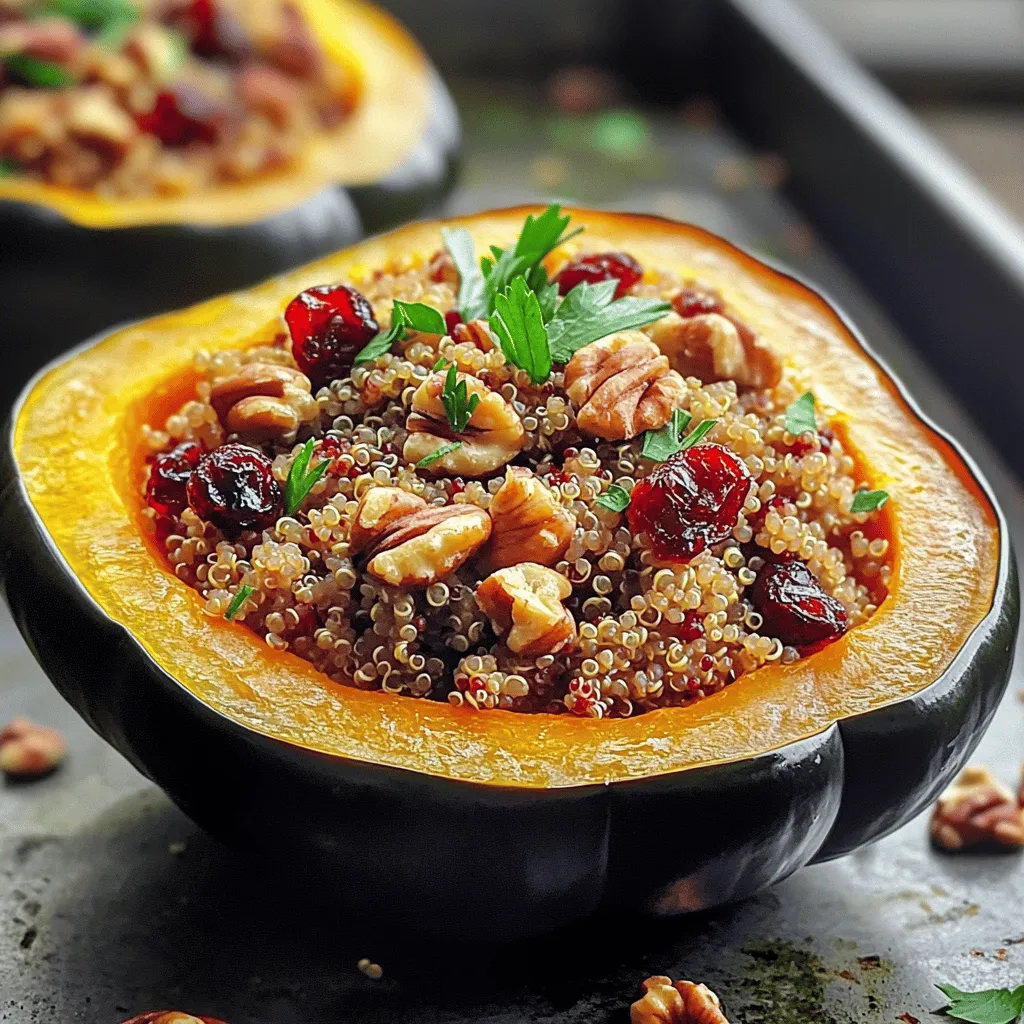 Stuffed Acorn Squash with Quinoa Hearty and Healthy Dish