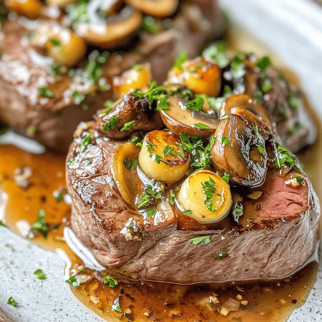 Savory Beef Tenderloin with Rich Mushroom Sauce