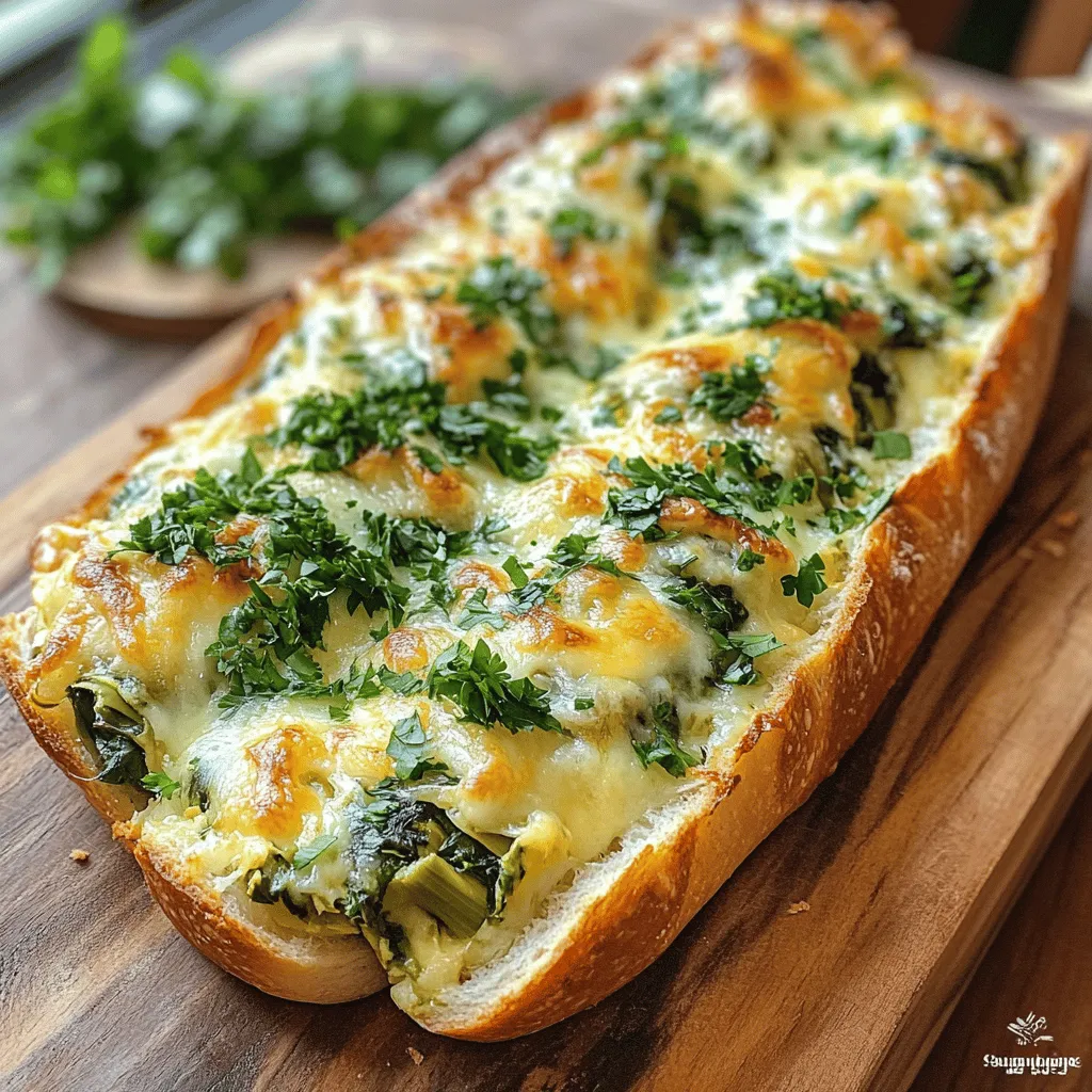 Spinach &#038; Artichoke Delight Stuffed Bread Recipe