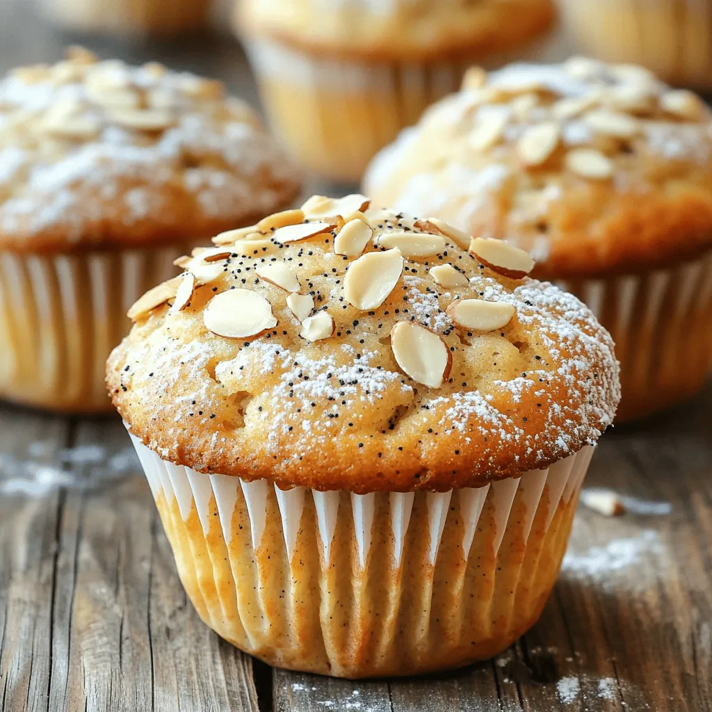 Bakery-Style Almond Poppy Seed Muffins Delightful Recipe