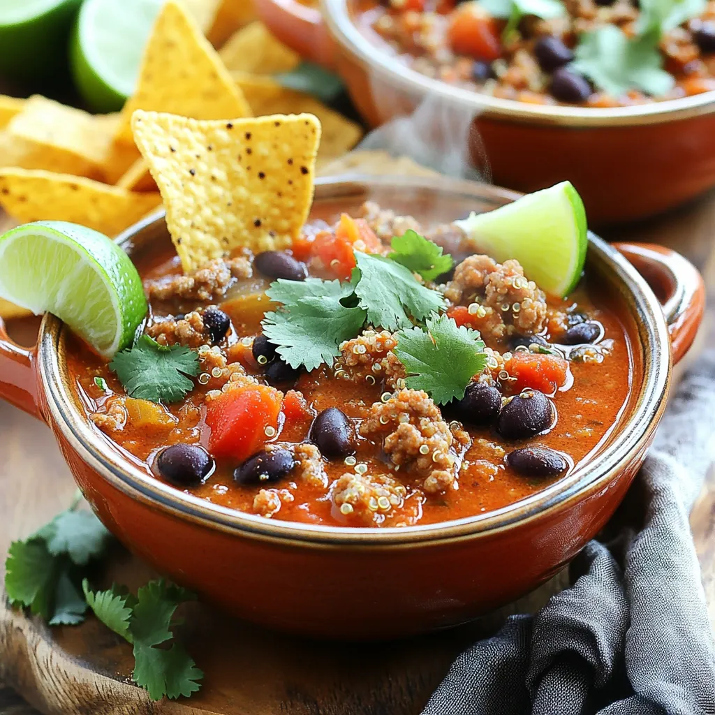 Instant Pot Chipotle Turkey Quinoa Chili Delight