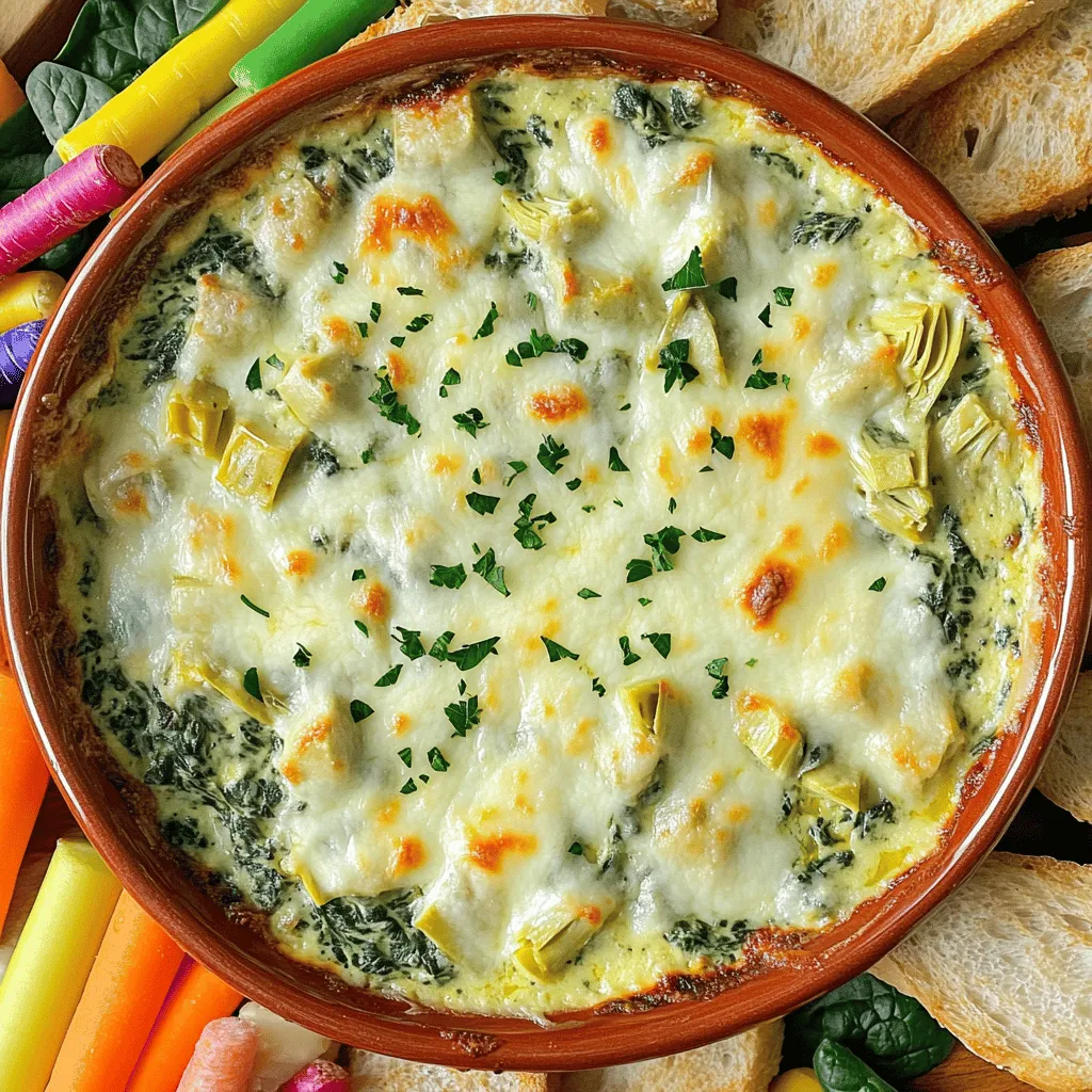 Creamy Spinach Artichoke Dip Flavorful Party Treat