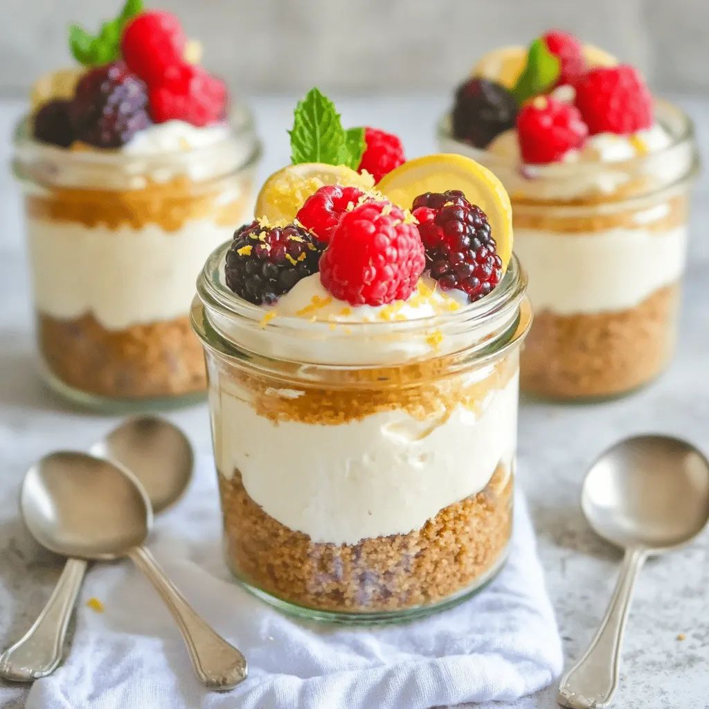 No-Bake Cheesecake Jars Simple and Tasty Delight