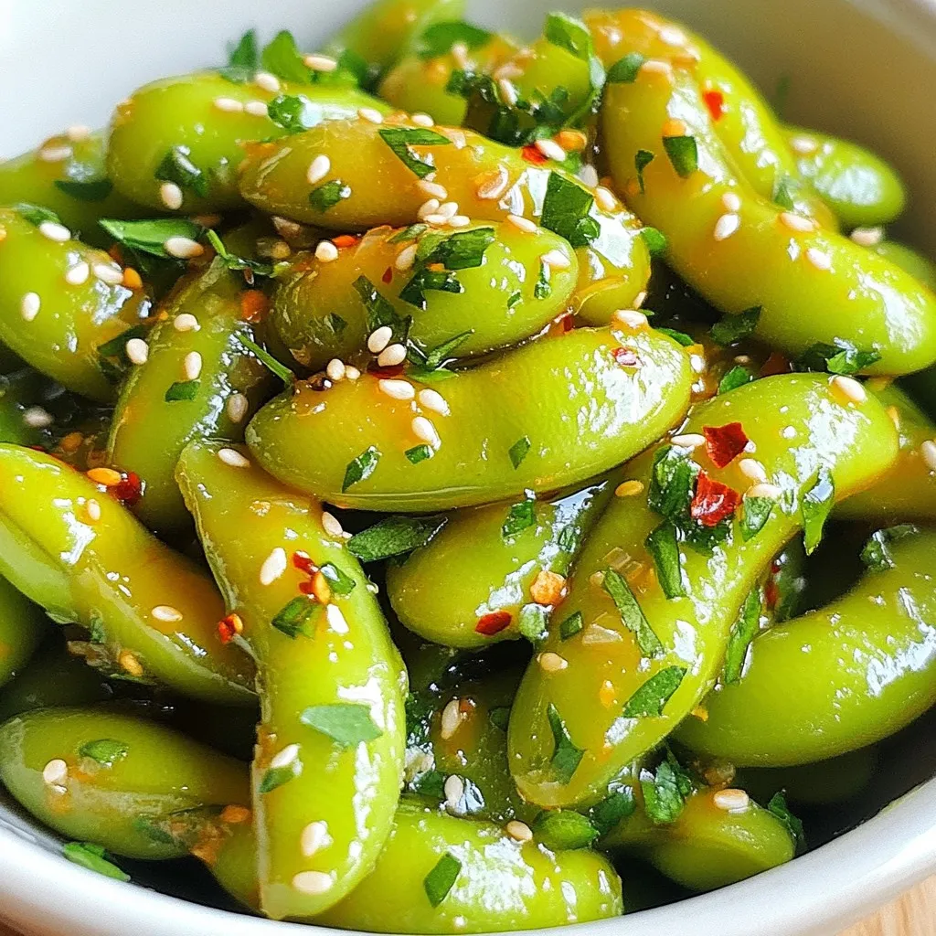 Spicy Garlic Edamame Tasty and Simple Snack Recipe
