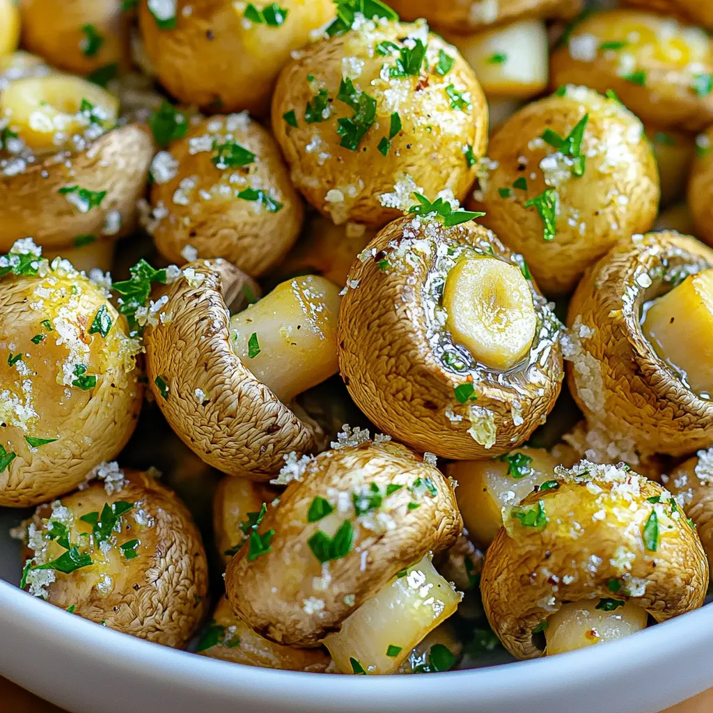 Air Fryer Garlic Parmesan Mushrooms Tasty and Simple Dish